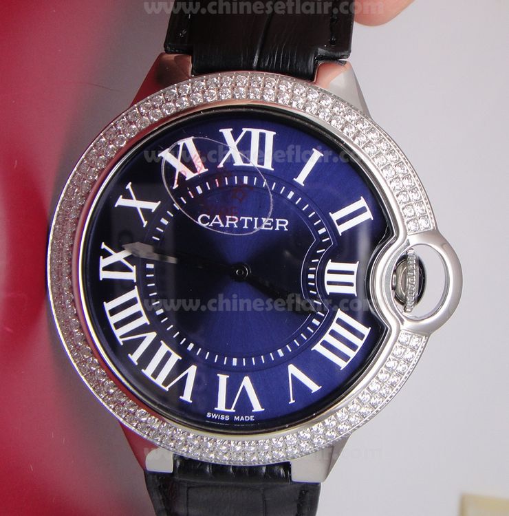 Extra Large Replica Ballon Bleu Diamonds Blue Watch